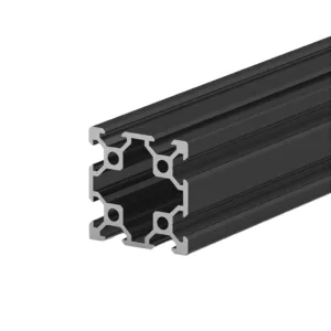 Perfil Estrutural em Alumínio 40x40 V-Slot Canal 6mm Preto