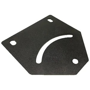Placa Plana Para Regulagem de Ângulo Preta p/ Perfil Base 30, 40 e 45