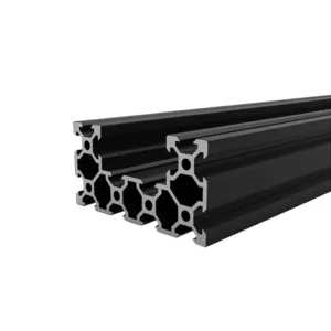 Perfil Estrutural em Alumínio 40x80 C-Beam V-Slot Preto - Canal 6mm