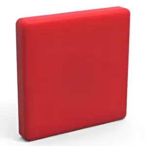 Capa de Fechamento Frontal Quadrada - Vermelha