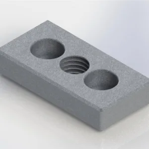 PLACA ROSCADA EM ALUMINIO INJETADO M14 - 30X60