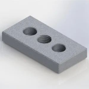 PLACA ROSCADA EM ALUMINIO INJETADO M16 - 40X80