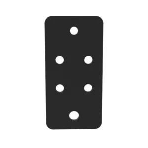 Chapa para Guia V-Slot Base 40 com Regulagem