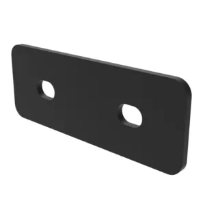 Placa de União Simples Preta p/ Perfil Base 40
